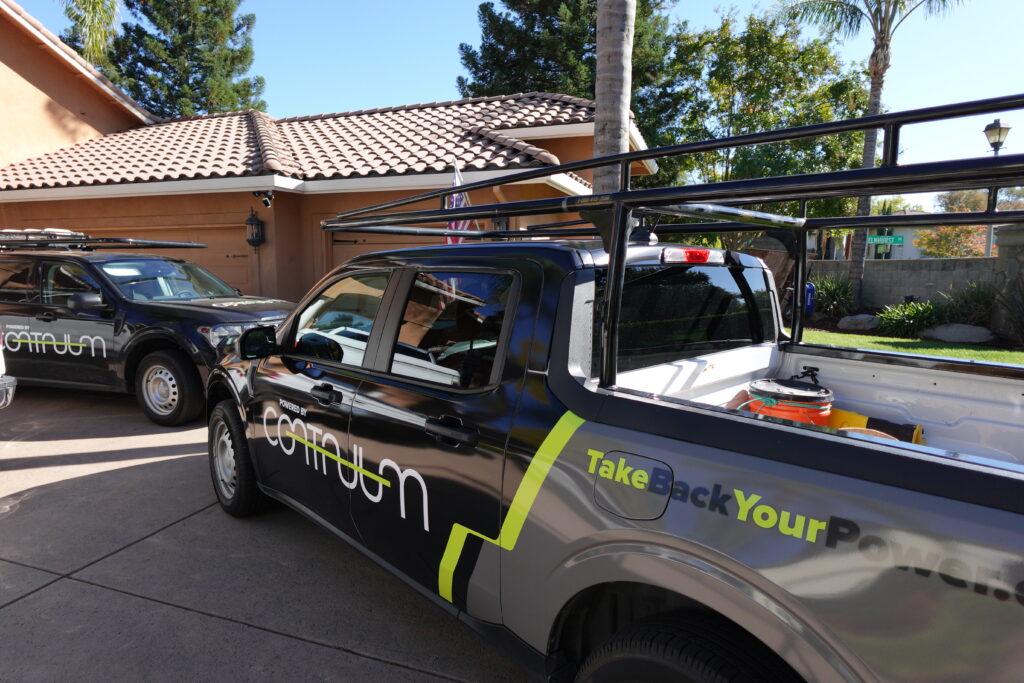 Continuum service vehicle at Folsom CA